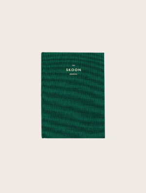 green hardcover Skoon journal and planner for writing by TINT LAB