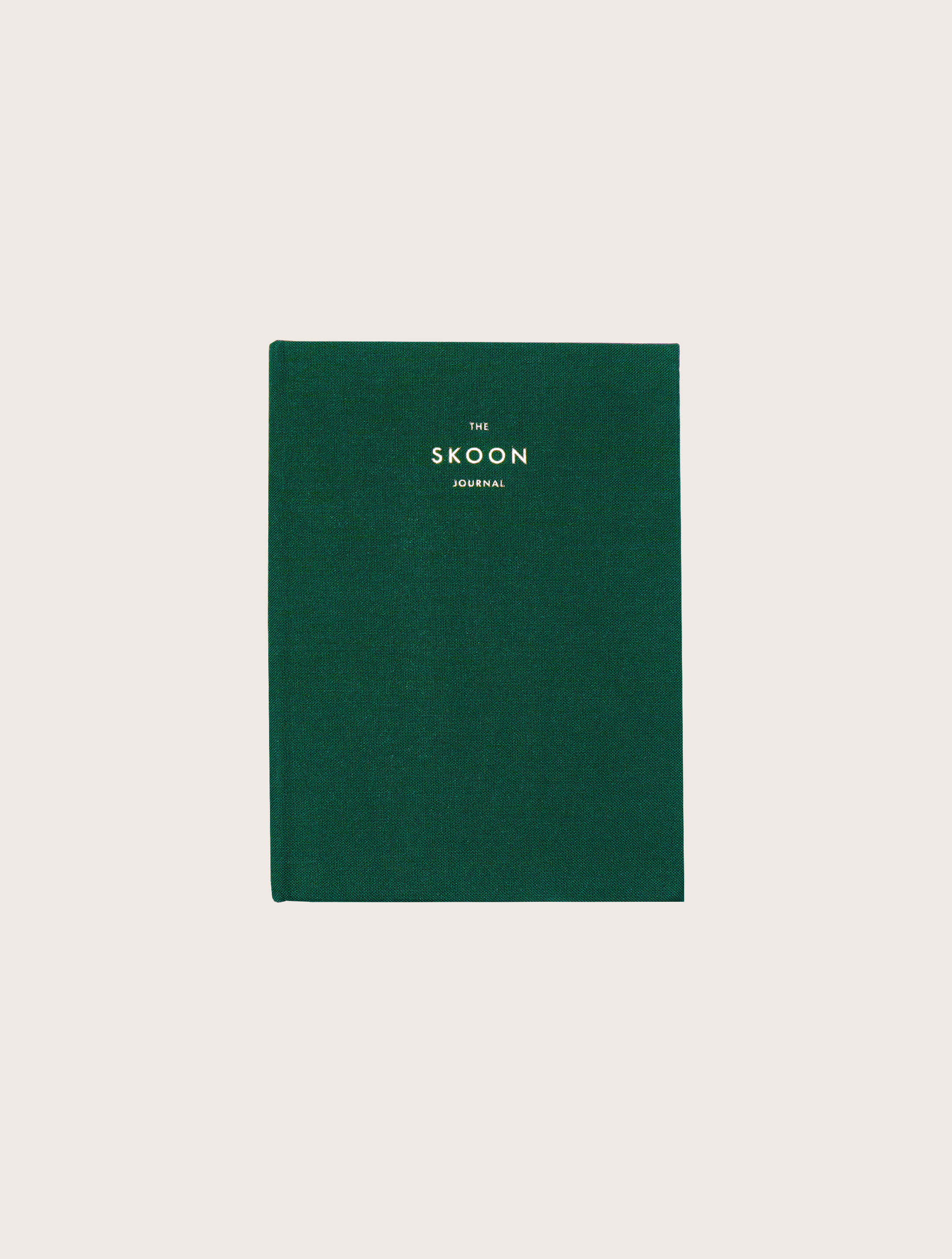 green hardcover Skoon journal and planner for writing by TINT LAB