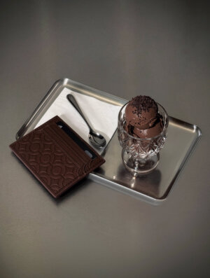 brown textured leather cardholder wallet, embossed geometric pattern