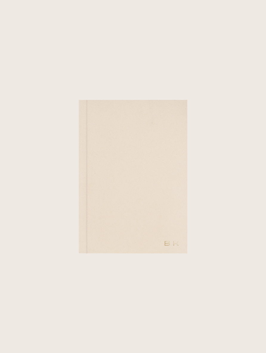 Pastel Yellow Velvet Notebook