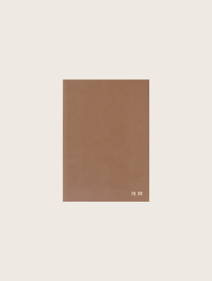 Taupe Brown Velvet Notebook