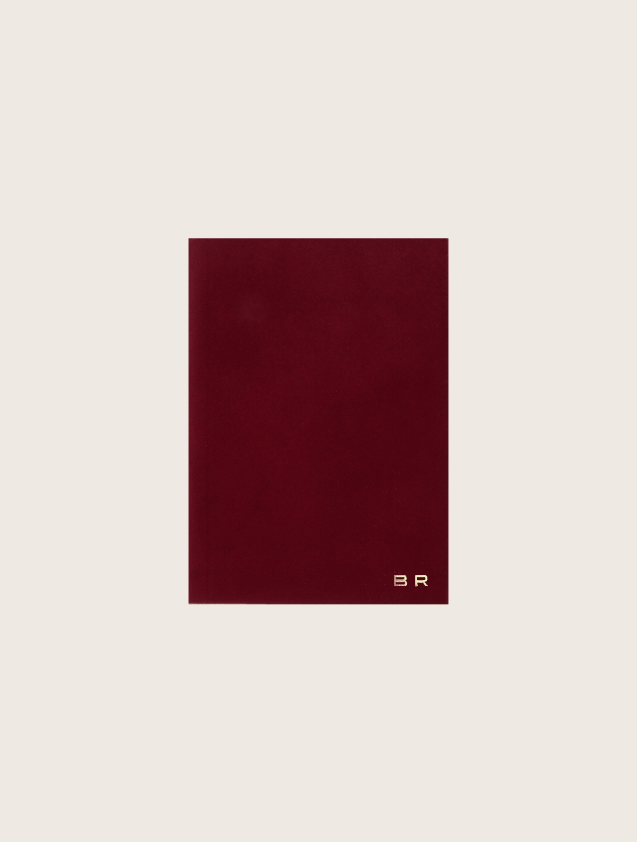 Burgundy Velvet Notebook