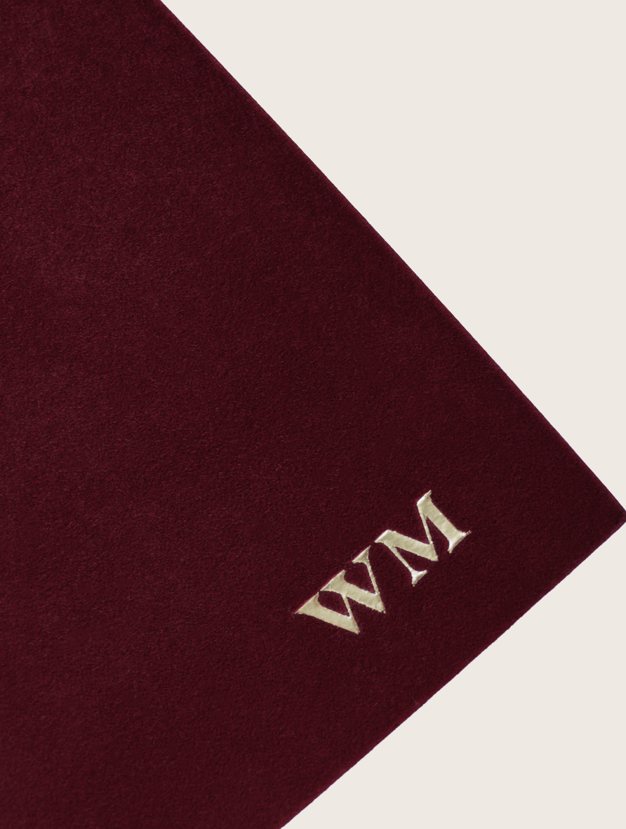 Burgundy Velvet Notebook