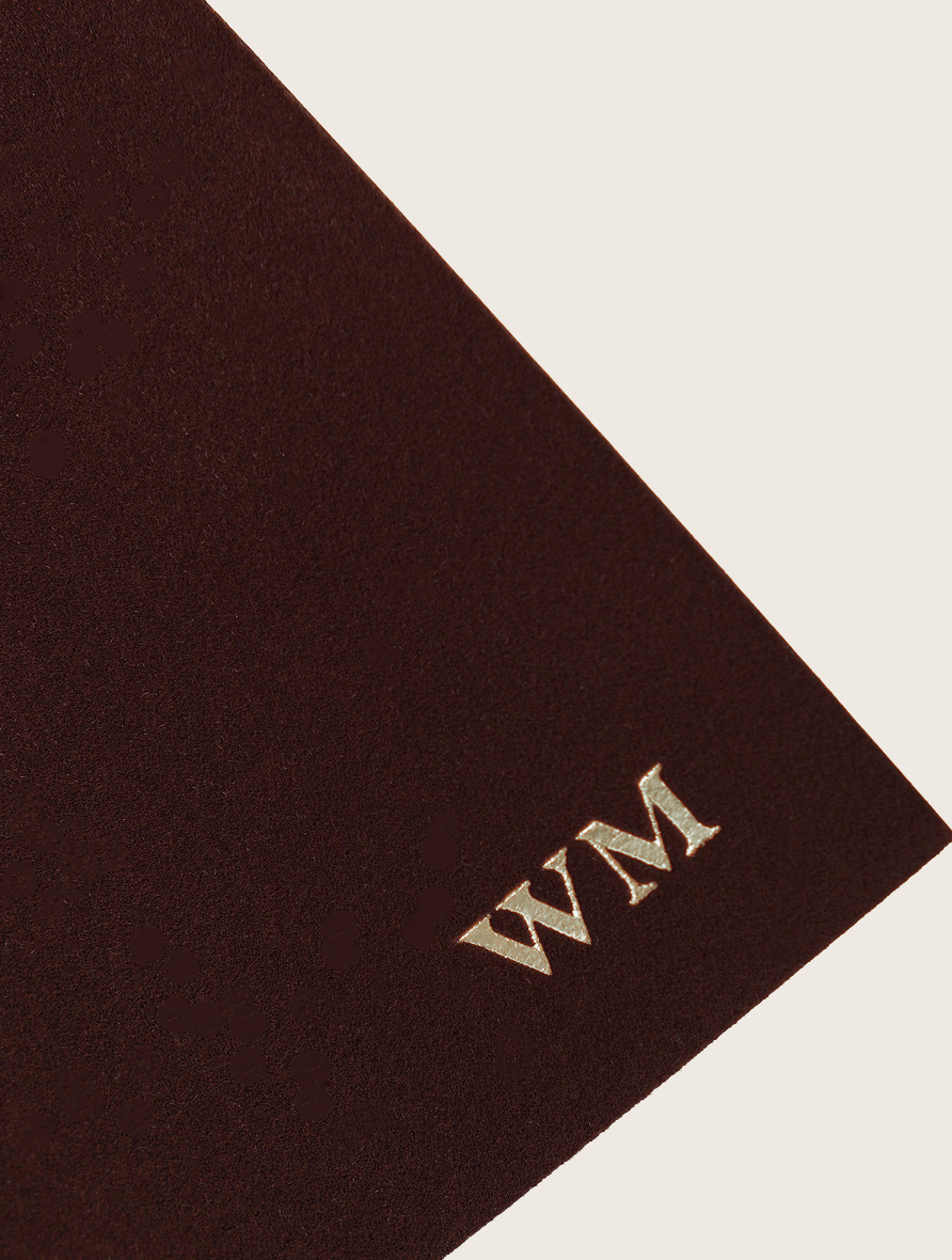 brown velvet notebook