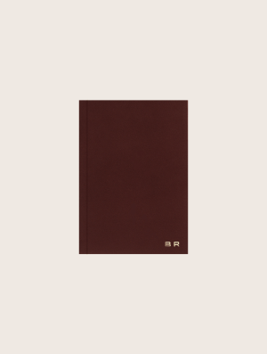 brown velvet notebook