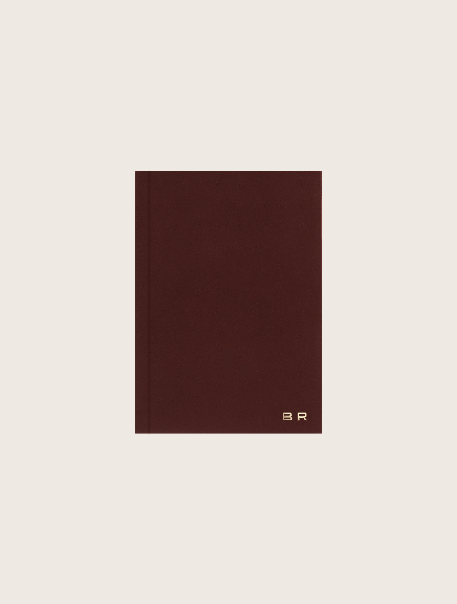 Dark Brown Velvet Notebook