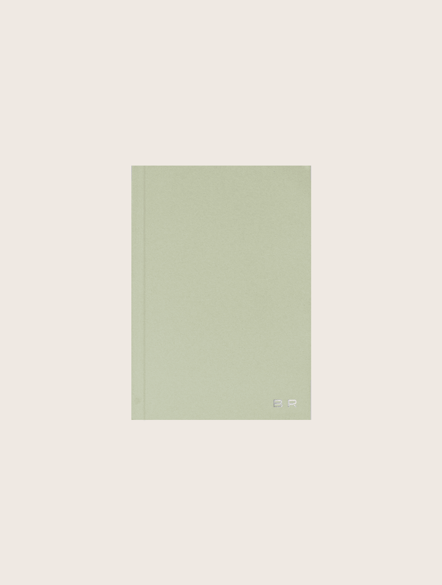 Sage Green Velvet Notebook