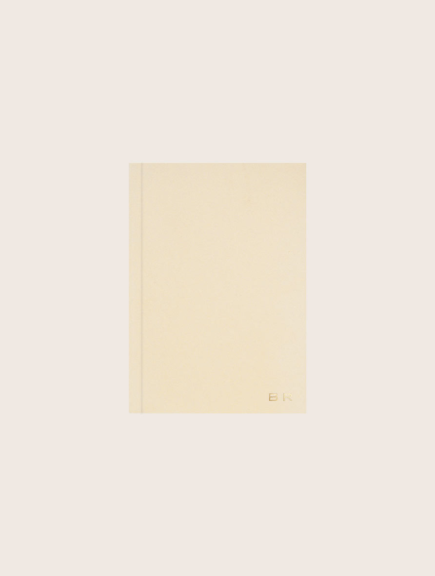 Pastel Yellow Velvet Notebook